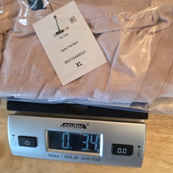 Body Women's Muscle Cropped Tee Oyster Pink Sleeveless Crew Neck  XL - Picture 11 of 11